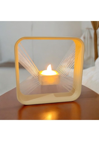 Havada Asılı Led Mumluk 3d Baskı Dekoratif Mumluk