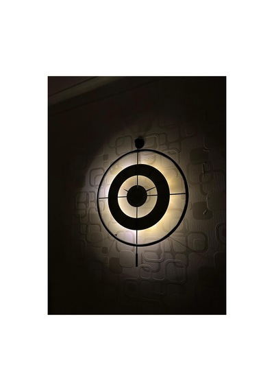 Pey Aksesuar Metal Camlı Duvar Saati 60x80 Cm Büyük Boy Işıklı Gerçek Cam Siyah-şeffaf-beyaz-gümüş M61-siyah-şeffaf-beyaz-gümüş