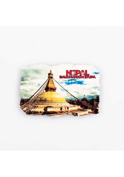 Nepal Boudhanath Stupa Fresco Magnet