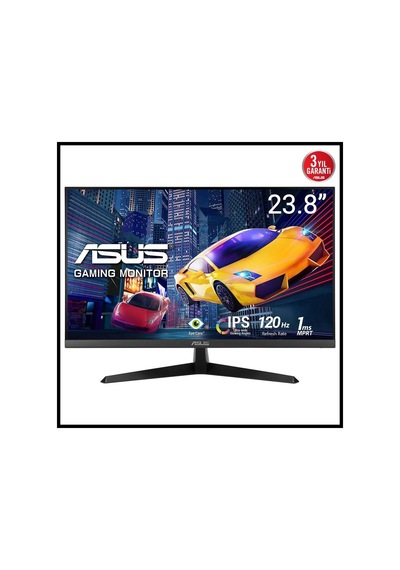 Asus Vy249hgr 23.8" 1ms, 120hz, Full Hd, Hdmı, D-sub, Ips Led, Anti Bakteriyel, Mavi Işık Filtresi,