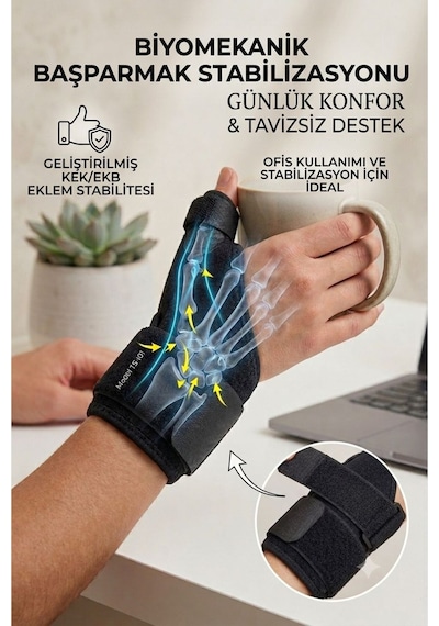 Başparmak Tespit Ateli De Quarvin Ayarlanabilir Tasarım Konforlu Kullanım
