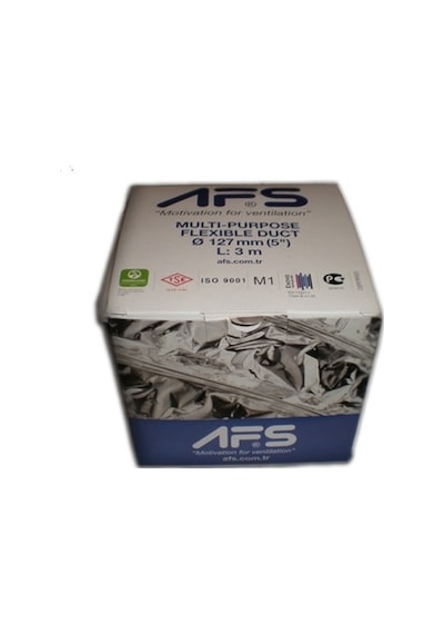 Afs Aspiratör Davlumbaz Havalandırma Borusu Alüminyum Flexi 127mm X 200cm