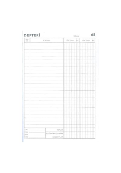 Kasa Defteri Bordo 20x28 320 Yaprak 1 Adet Artlantis Hesap Defter
