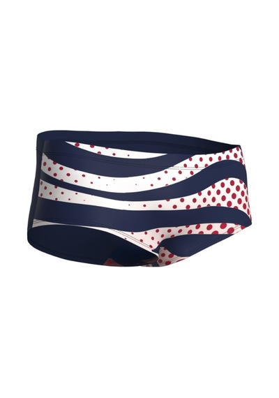 Men's Arena Multı Strıpes Swım Low Waıst Short Navy Multı Renkli Renkli