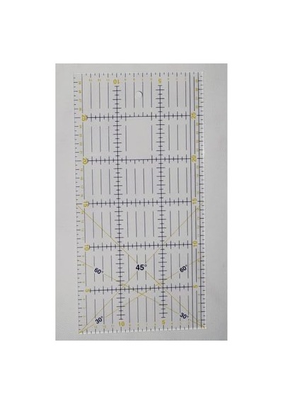 Terzi Modelist Patchwork Kırkyama Cetveli 15x30cm Çok Renkli