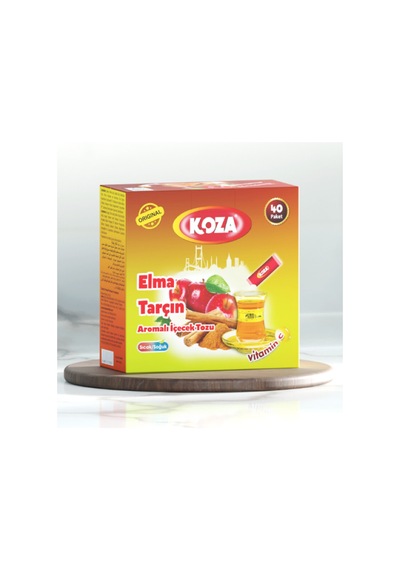 Koza Tek İçimlik Elma & Tarçın Aromalı Toz İçecek 40'lı 1 KG