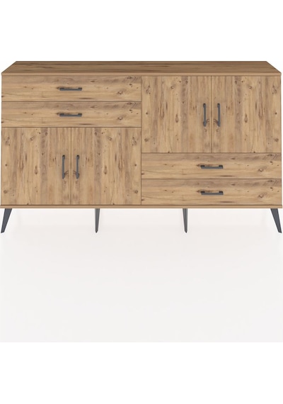 Arges Konsol 3 Raflı 4 Çekmeceli 4 Kapaklı 176x30x99 Çam-çam Çam-çam Arges Konsol 3 Raflı 4 Çekmeceli 4 Kapaklı 176x30x99 Çam-çam Çam-çam