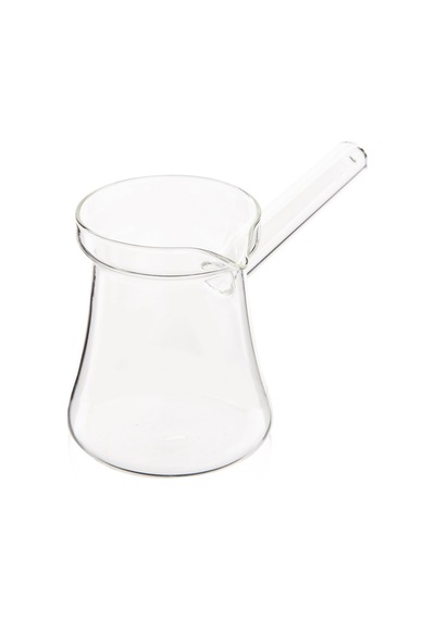 Cheff Star Düz Borosilikat Cam Cezve - Şeffaf - 400 Ml Çok Renkli