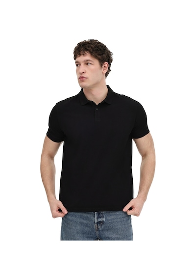 Kinetix Mb Pam 12sn328 Siyah Erkek Polo Yaka Kısa Kol T-shirt