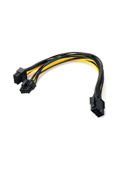 Ekran Kartı Power Çoklayıcı Kablosu 8 Pin Erkek 6+2 Pin Dişi