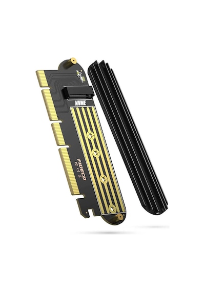 M.2 NVMe (M-Key) to PCI-E 4.0 X16 Soğutuculu Genişletme Kartı
