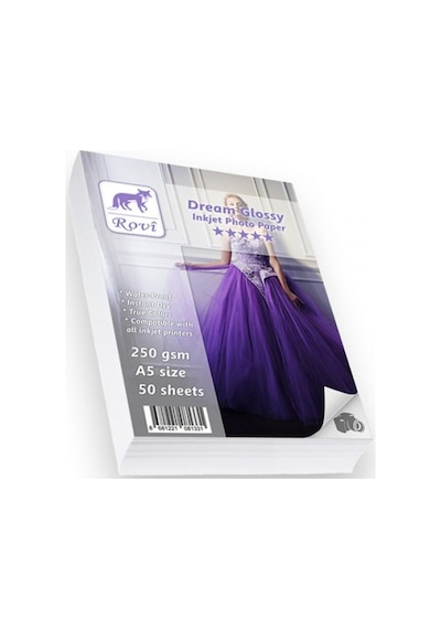 Rovi Dream Parlak / Satin Fotoğraf Kağıdı - 240Gsm - 50 Adet 10 x 15 - Parlak Glossy
