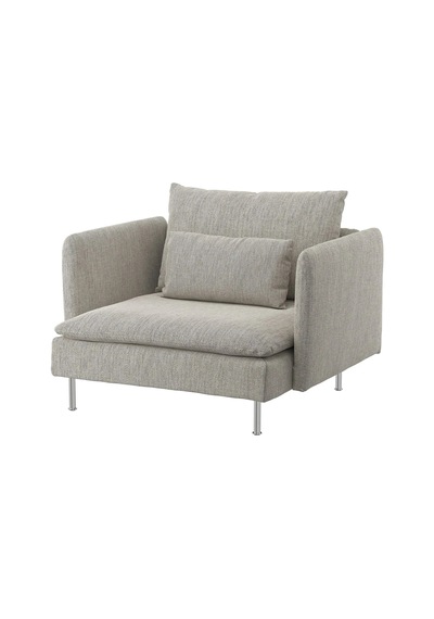 Ikea Bej Lüks Kanepe - Tekli Koltuk