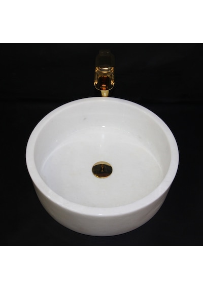 Afyon Beyaz Silindir Lavabo