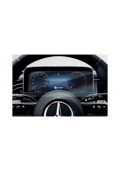 Mercedes E180 Uyumlu Dijital Gösterge Paneli Araç Ekran Koruyucu W214 9h Nano Kırılmaz Şeffaf