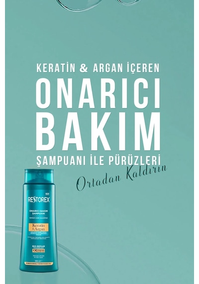 Keratin & Argan Şampuan 500 Ml 5 Adet İnce Telli