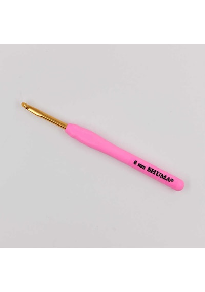 Abarta Shuma Yumuşak Saplı Yün Tığ-uzunluk:14cm & 6mm -pembe 1 Adet
