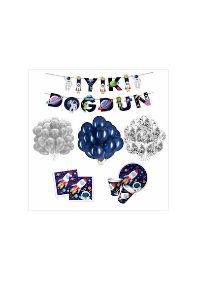 Uzay Temalı 8 Kişilik Mini Set