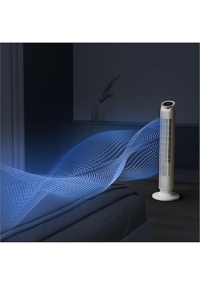 Rowenta Vu7025 Silent Flow Effitech 8 Hız Kademeli 30 Watt Sessiz Kule Tipi Vantilatör