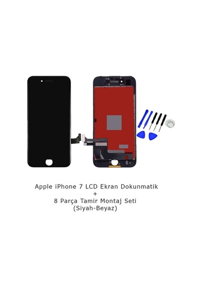 Apple Uyumlu iPhone 7 Dokunmatik Lcd Ekran Panel + Tamir Seti