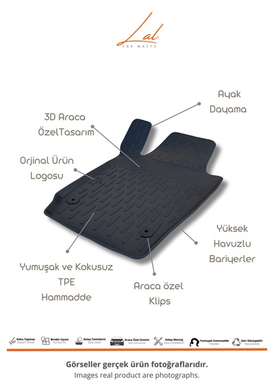 Volkswagen Polo 3d Havuzlu Paspas Alt Kademe Bagaj Havuzu Seti 2009-2017 Uyumlu