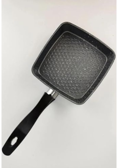 12 Cm Granit Sos Tavası Mini Tereyağı Tavası, Yapışmaz Küçük Tava, Yumurtalık, Sos Ve Tereyağı Eritme İçin Tek Kişilik Mutfak Tavası Kare Açık Bakır