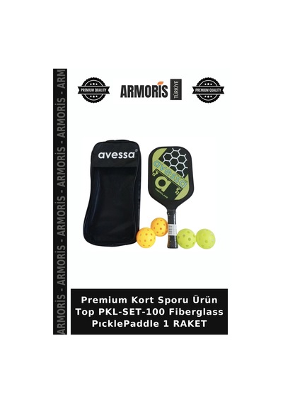 Premium Kort Sporu Ürün Top Pkl-set-100 Fiberglass Pıcklepaddle 1 Raket Çok Renkli