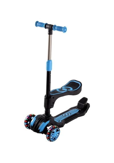Furkan Toys Cool Wheels Led Işıklı Oturaklı Combo Scooter Mavi