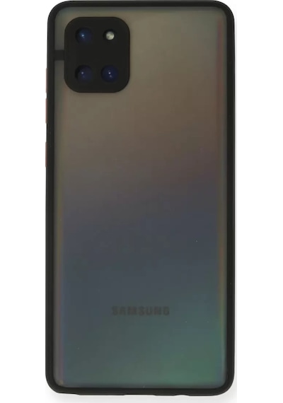 Samsung Galaxy Uyumlu   A81 / Note 10 Lite Kılıf Montreal Silikon Kapak - Siyah -