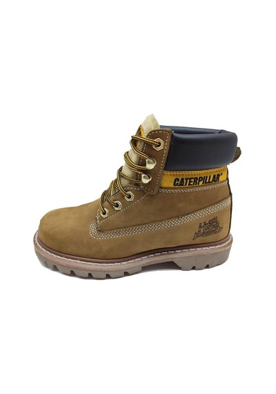 Caterpillar Colorado Hakiki Deri Sıcak Astar Unisex Bot Sarı Nubuk