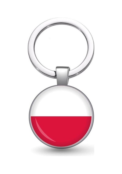 Tamgacrafts Polonya Poland Bayrağı Metal Anahtarlık Ülke Temalı Hediyelik Çok Renkli