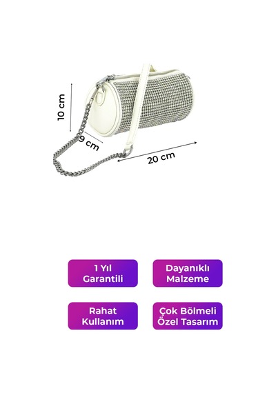 Kriste Bell Kadın Çantası Çapraz Askılı Beyaz 26313 Beyaz