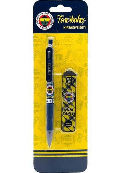 Fenerbahçe Orijinal Lisanslı Kalem Bileklik Bloknot Hediyelik Set Sarı Lacivert 001 Sarı-lacivert