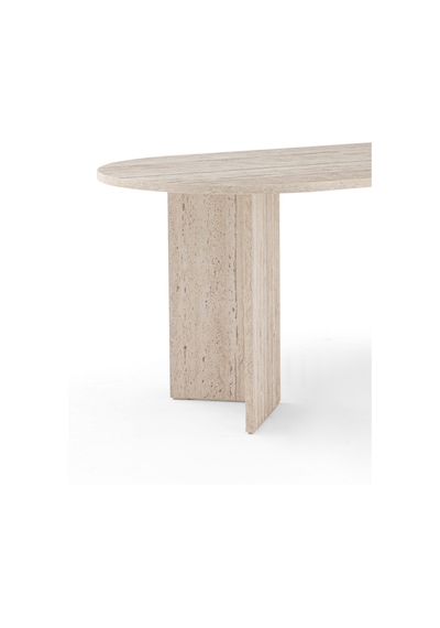 Harmony Nara Oval Masa 180x75x90 Cm Trevi- Modern Tasarım Bej