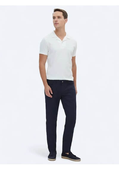 Kip Lacivert Denim Slim Fit Casual Pamuk Karışımlı Pantolon Lacivert