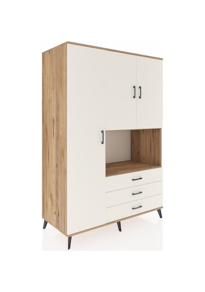 Kronos Dolap 6 Raflı 3 Çekmeceli 3 Kapaklı 132x59x195 Çam-ayt... Çam