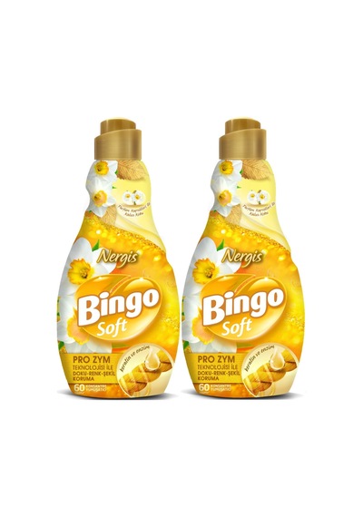 Bingo Soft Çamaşır Yumuşatıcı Konsantre 1440ml Nergis 2 Li Set 2'li Set