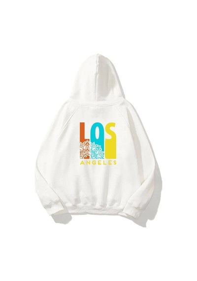 Altamira Unisex Los Angeles Oversize Kapüşonlu Sweatshirt 001