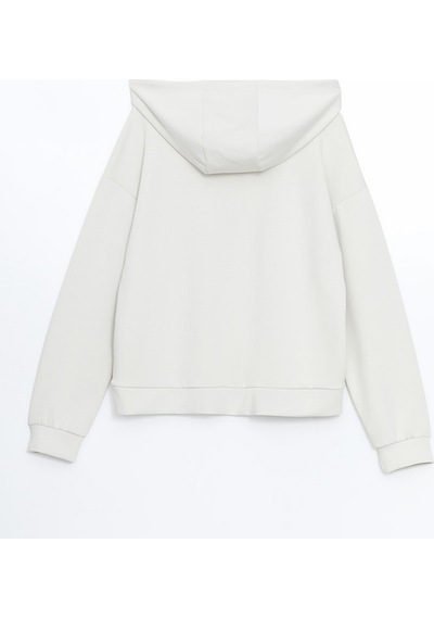 Lcw Vision Bej Loose Fit Kadın Hoodie