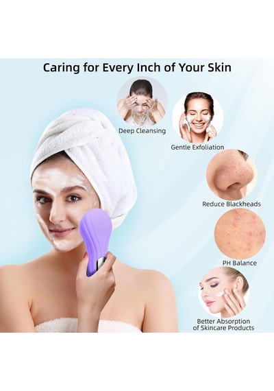 Dochic Temizleme Ve Peeling İçin Yüz Fırçaları,su Geçirmez Ve Şarj Edilebilir Silikon Yüz Scrubber Exfoliator,kadınlar Ve Erkekler İçin Elektrikli Yüz Scrubber Yüz Cilt Bakımı