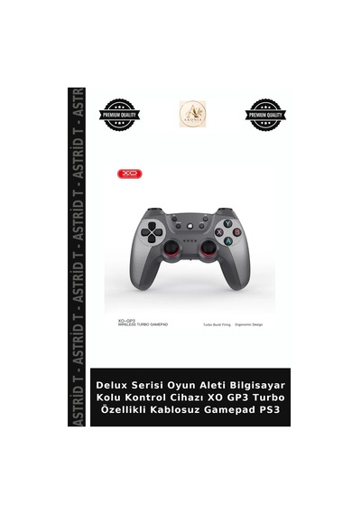 Delux Serisi Oyun Aleti Bilgisayar Kolu Kontrol Cihazı Xo Gp3 Turbo Özellikli Kablosuz Gamepad Ps3