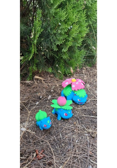 Bulbasaur, Ivysaur Ve Venusaur Figür Pokemon Gelişim Seti