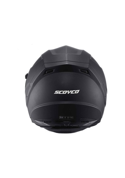 Scoyco Ff-896 Kapalı Motosiklet Kaskı Skull