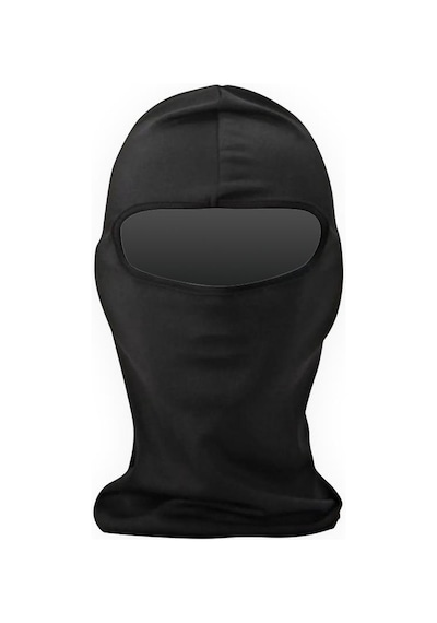 Motosiklet Balaklava Ve Kuryeler Için Outdoor Rüzgarlık 4 Mevsim Maske Siyah
