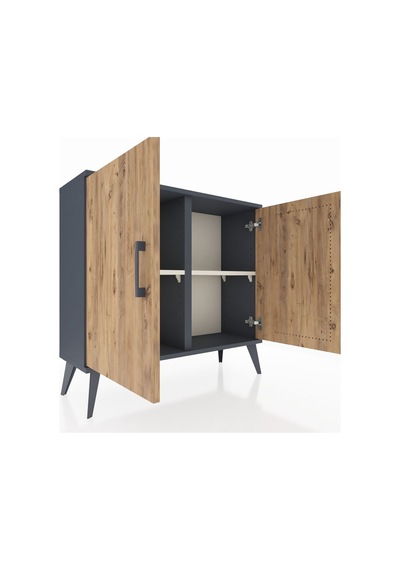 Arges Şifonyer 2 Raflı 2 Kapaklı 88x30x80 Antrasit-çam/aytaşı Çam/aytaşı Arges Şifonyer 2 Raflı 2 Kapaklı 88x30x80 Antrasit-çam/aytaşı Çam/aytaşı