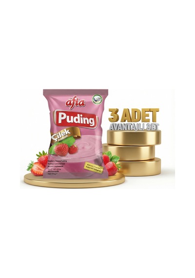 Afia Çilekli Puding 3x125 Gr