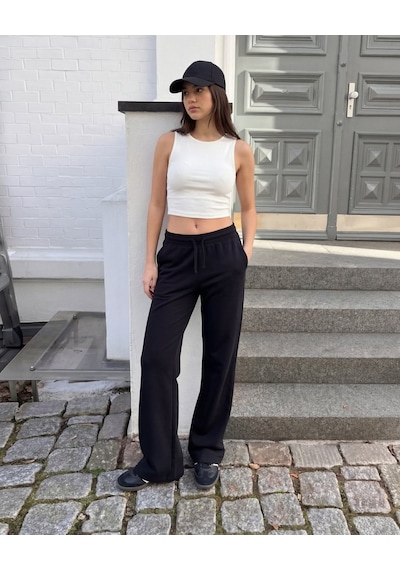 Flare Paça Basic Lacivert Eşofman Lacivert