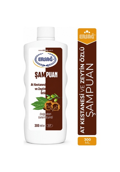 Ersağ At Kestanesi ve Zeytin Özlü Şampuan  300 ML