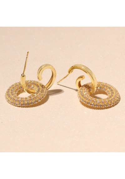 Shine Halka Küpe 717066 Gold Gümüş