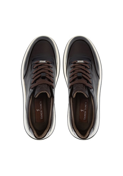Tamer Tanca Erkek Hakiki Deri Kahverengi Sneakers & Spor Ayakkabı 1237 23248 Erk Ayk Sk26-27 Kahve